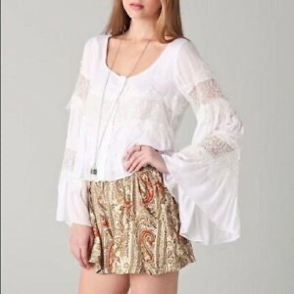 MINKPINK Tan Paisley ‘Prince of Persia’ Shorts M - Picture 2 of 13